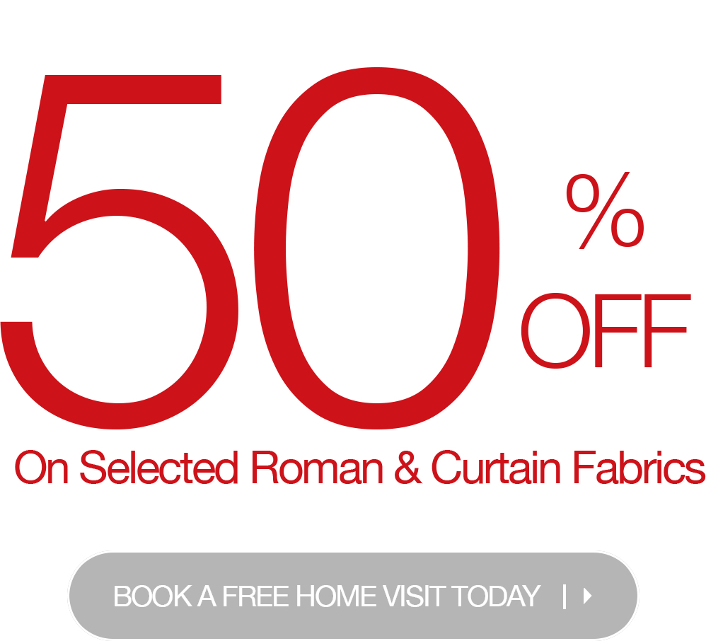 50% off on curtains