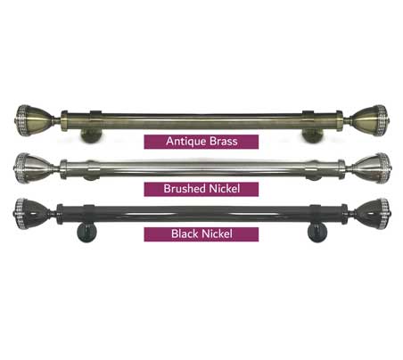 CROWN FINIAL, 90MM POLE